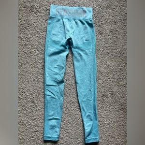 XS light blue Gymshark workout leggings